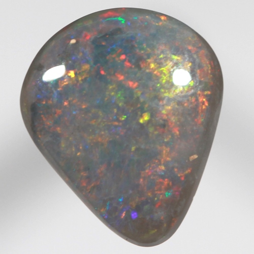 SOLID BLACK OPAL Sparkling fire stars in 3D SEE VIDEO